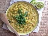 Dhal de quinoa et lentilles corail aux courgettes