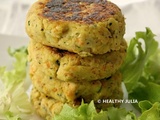 Galettes à l'okara et aux légumes