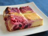 Gâteau au fromage blanc et fruits rouges