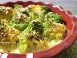 Gratin léger de chou romanesco