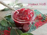 Joyeux noël et une confiture de cranberries