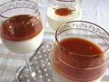 Panna cotta et son coulis de caramel au beurre salé