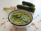 Pesto de courgettes crues