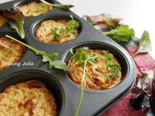 Petits clafoutis quinoa, chèvre et légumes