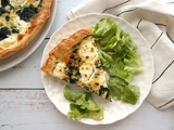 Quiche aux épinards et chantilly de feta