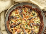 Quiche bretonne aux sardines sur galettes de sarrasin