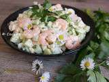 Salade croquante en rose et vert