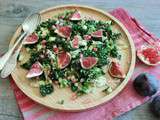 Salade de kale au quinoa et figues fraîches