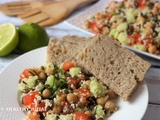 Salade de légumineuses aux légumes