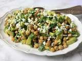 Salade de pois chiches, avocat et feta