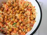 Salade de quinoa et crudités aux pois chiches