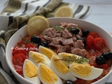 Salade mechouia au thon et œufs durs