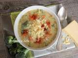 Soupe brocoli-cheddar