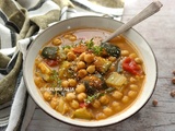 Soupe marocaine aux pois chiches