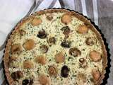 Tarte vegan aux champignons et persillade