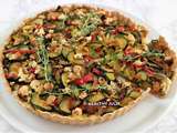 Tarte vegan aux courgettes et à la feta