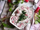 Tartinade de radis roses