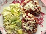 Tartines au bacon, oignon et fromage