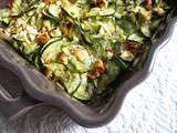 Tian désordonné de courgettes à la feta