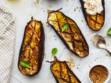 Aubergines grillées et sauce tahini