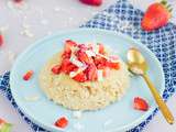 Bowl cake aux Fraises et Noix de coco