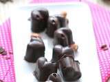 Chocolats Maison fourrés à la ganache Chocolat et Noisettes