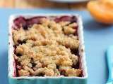 ♥ Crumble Abricots & Mûres