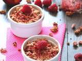 Crumble aux Nectarines au beurre de Framboises