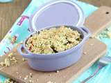 Crumble de Thon, Courgettes et Poivrons