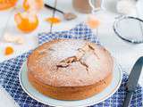 Gâteau à la farine de châtaignes, crème de marrons et clémentines