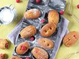 Madeleines vanillées aux Framboises