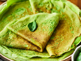 Pâte à crêpes aux épinards