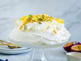 Pavlova à la Mangue et Pistache