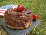 Petits Cheesecakes au Chocolat et aux Cerises comme une fôret noire