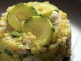 ♥ Risotto de Merlu et de Courgettes à l'Indienne