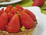 ♥ Tarte aux Fraises et à la crème pâtissière à la Vanille