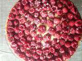 Tarte pistache framboises