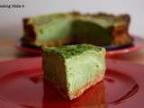 Cheesecake au thé matcha