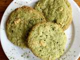 Cookies au thé matcha et chocolat blanc