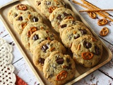 Cookies chocolat noir et bretzels