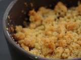 Crumble poires chocolat