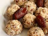 Energy balls aux dattes, miel et noix de coco