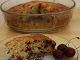 Gâteau moelleux aux cerises et chocolat noir bio au quinoa