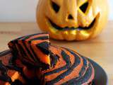 Halloween #17 - Zebra cake chocolat orange