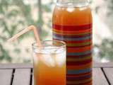 Iced peach tea - Thé glacé à la pêche