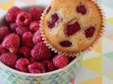 Muffins moelleux aux framboises