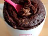 Mug cake chocolat coeur coulant