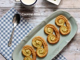 Palmiers au thé matcha