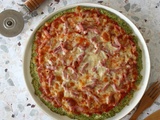 Pizza de brocoli et lardons