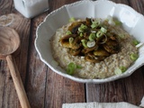 Porridge salé aux champignons